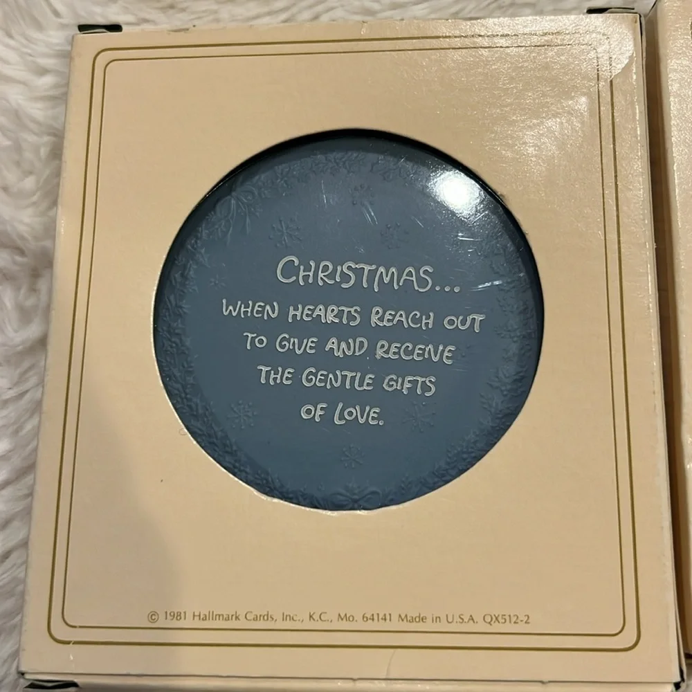 2 Vintage Hallmark Betsy Clark Ornament Cameo Keepsake Greatest Christmas 1981